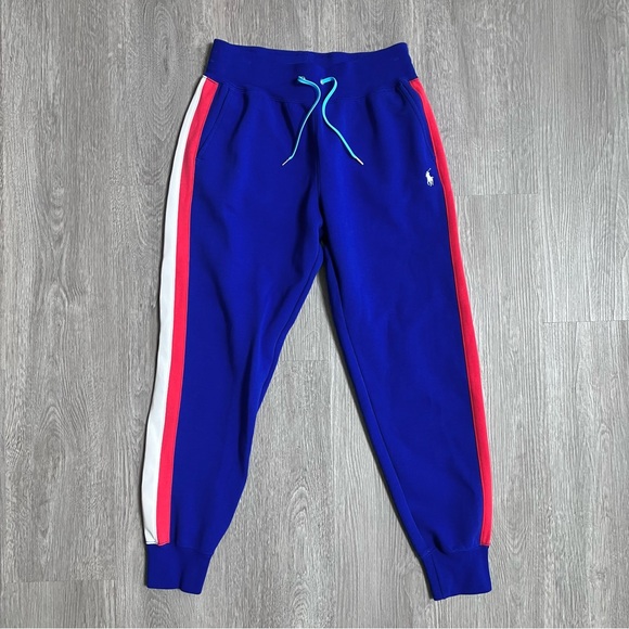 Polo Ralph Lauren Pants - Polo Ralph Lauren Striped Joggers Women's Size S Blue Sweatpants Colorblock